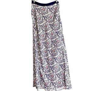 COS Ditsy Floral Maxi Skirt Size 10 | Side Zip Viscose Cottagecore Boho Feminine